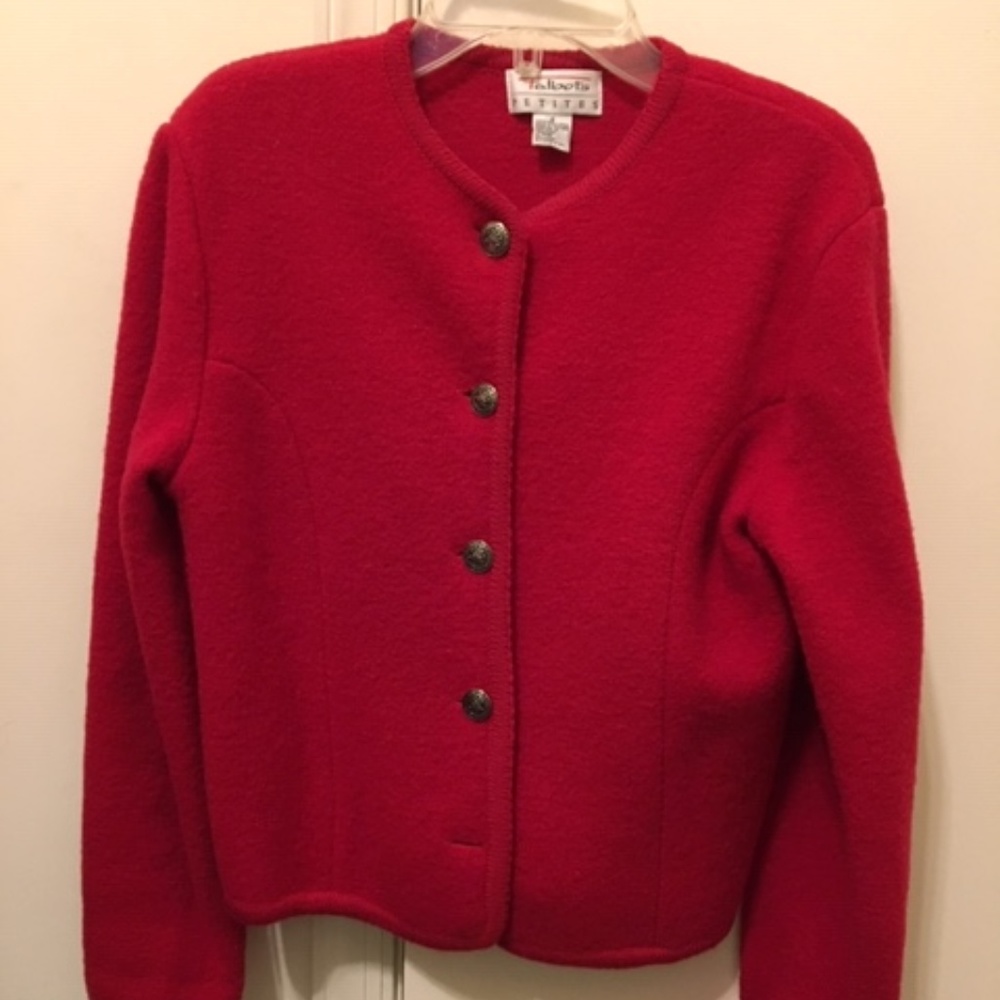 Women Boiled Wool Blazer